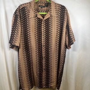 Pronti Collection by Phita Men's Shirt Size L Short Sleeve Sparkly